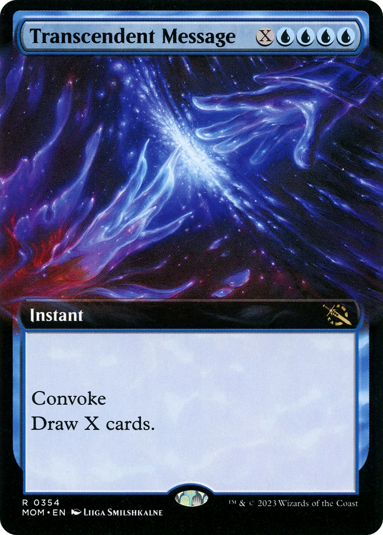 Transcendent Message (Extended Art) (354) [March of the Machine] foil - Deck Out Gaming