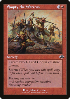 Empty the Warrens (Retro Frame) (318) [Dominaria Remastered] foil - Deck Out Gaming