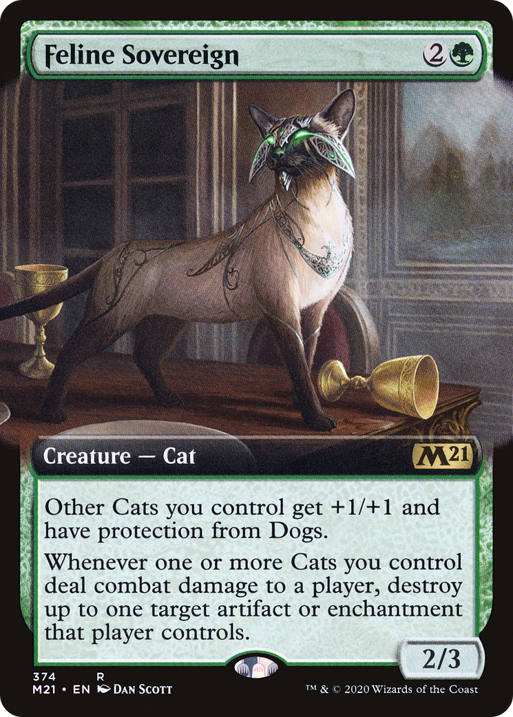 Feline Sovereign (Extended Art) (374) [Core Set 2021] foil - Deck Out Gaming