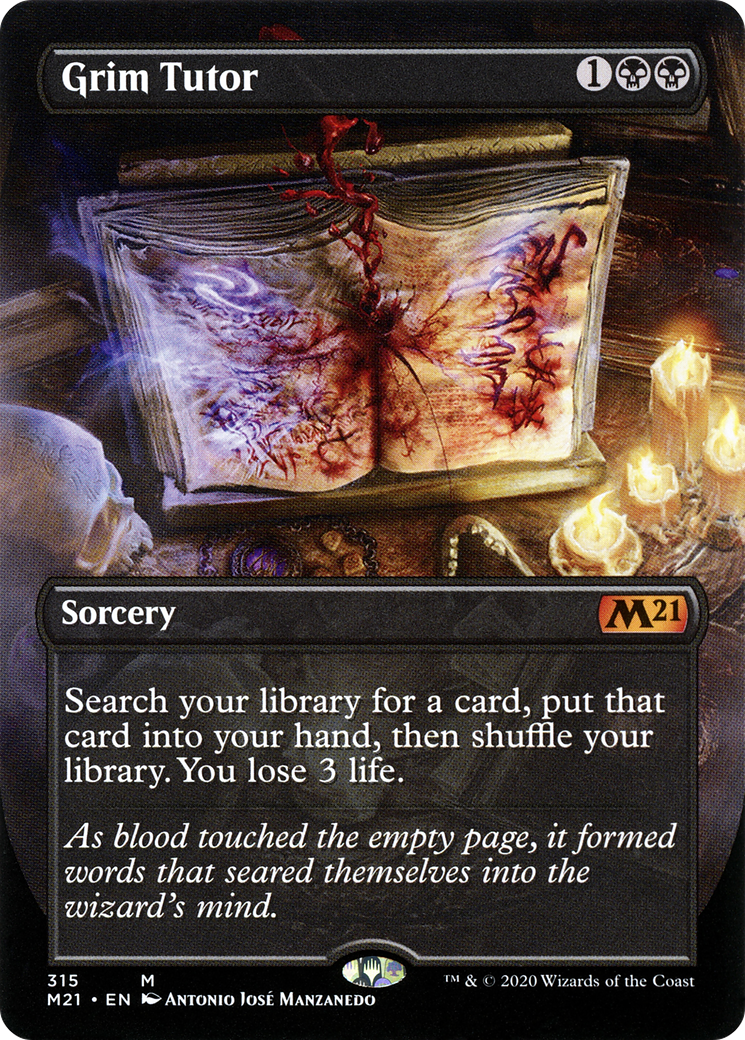 Grim Tutor (Alternate Art) (315) [Core Set 2021] foil - Deck Out Gaming