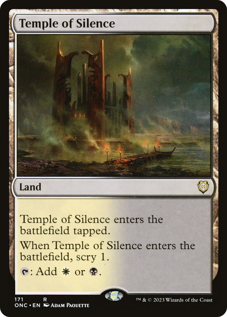Temple of Silence (171) [Commander: Phyrexia: All Will Be One] - Deck Out Gaming