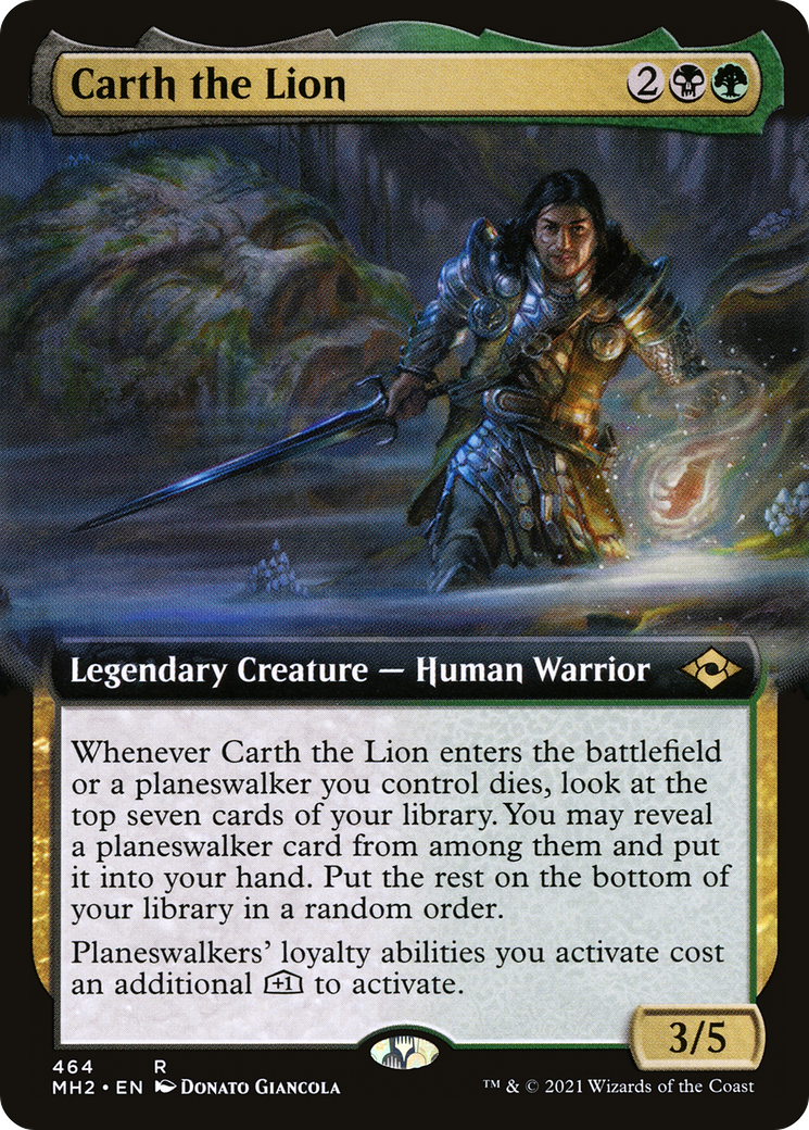 Carth the Lion (Extended Art) (464) [Modern Horizons 2] - Deck Out Gaming