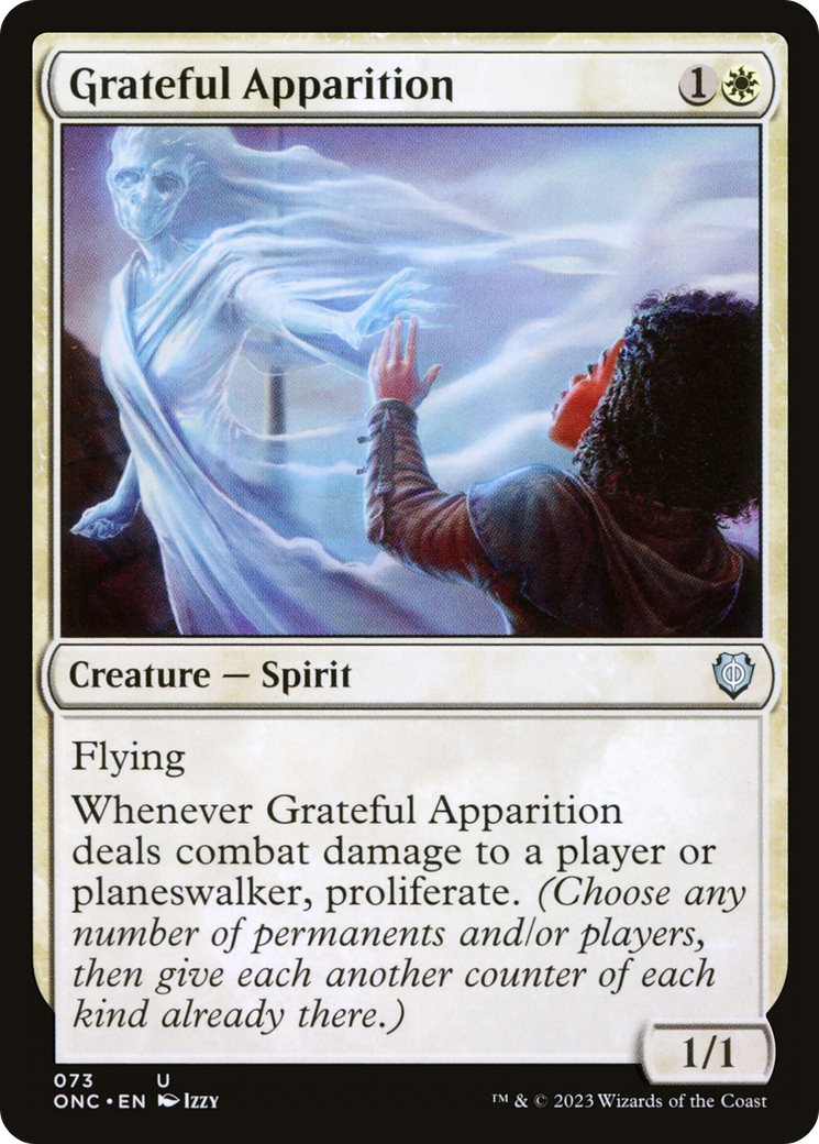 Grateful Apparition (73) [Commander: Phyrexia: All Will Be One] - Deck Out Gaming