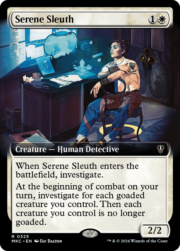 Serene Sleuth (Extended Art) (325) [Murders at Karlov Manor Commander] - Deck Out Gaming