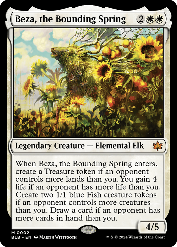 Beza, the Bounding Spring (2) [Bloomburrow] foil - Deck Out Gaming