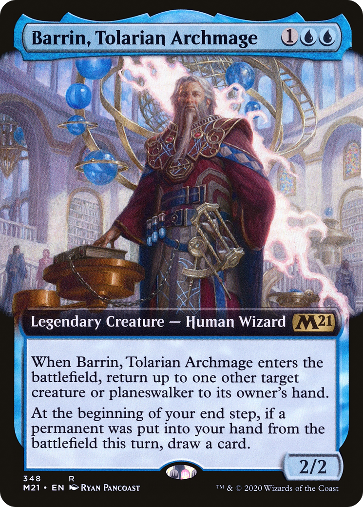Barrin, Tolarian Archmage (Extended Art) (348) [Core Set 2021] foil - Deck Out Gaming
