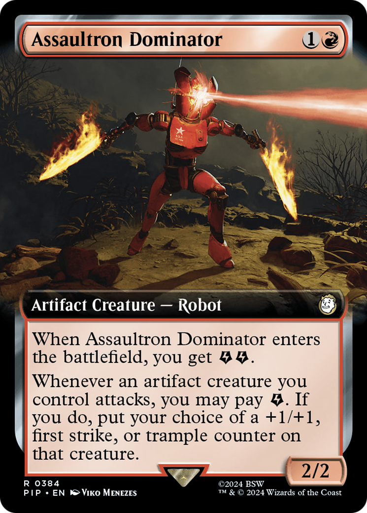 Assaultron Dominator (Extended Art) (384) [Fallout] foil - Deck Out Gaming