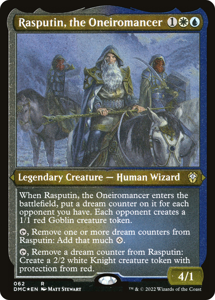 Rasputin, the Oneiromancer (62) [Dominaria United Commander] etched - Deck Out Gaming