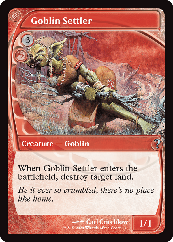Goblin Settler (Future Sight) (131) [Mystery Booster 2] - Deck Out Gaming