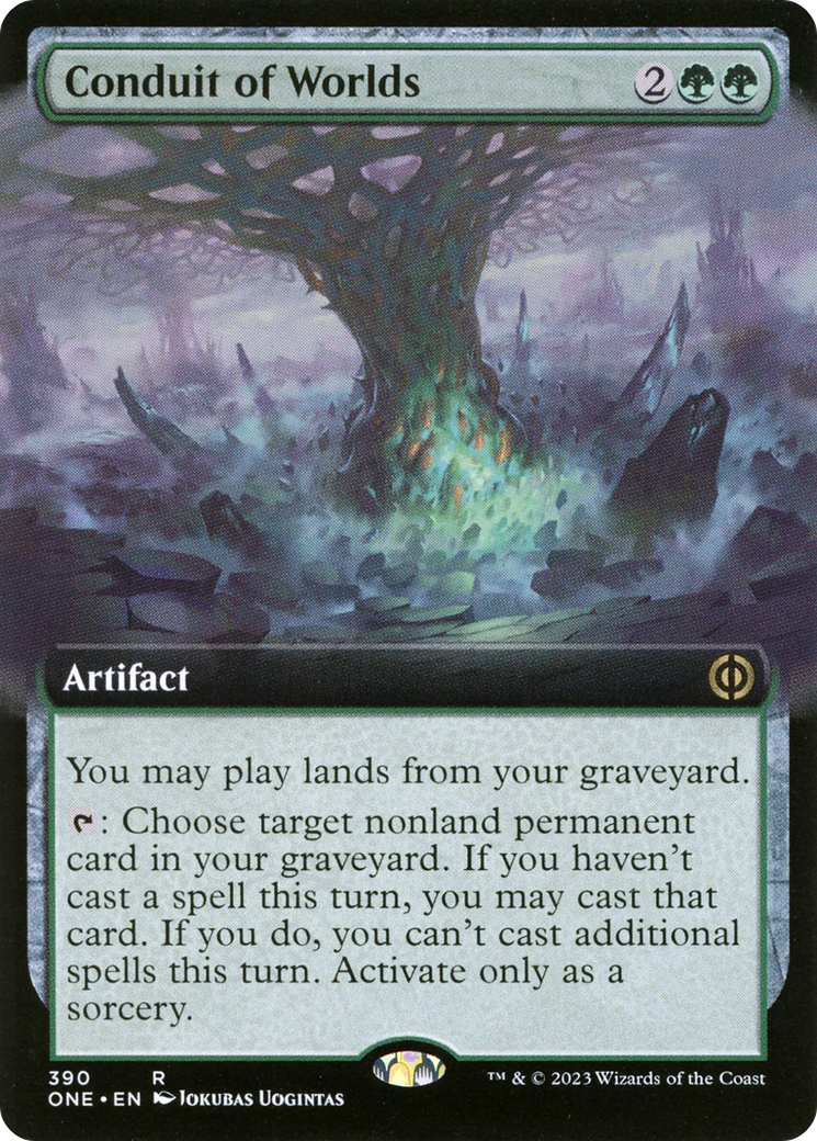 Conduit of Worlds (Extended Art) (390) [Phyrexia: All Will Be One] foil - Deck Out Gaming