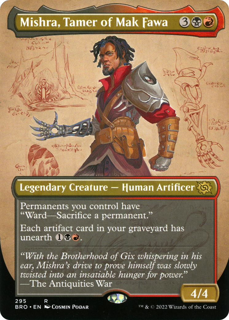 Mishra, Tamer of Mak Fawa (Borderless) (295) [The Brothers' War] - Deck Out Gaming