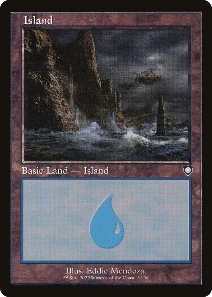Island (31) (Retro Frame) (31) [Commander: The Brothers' War] - Deck Out Gaming