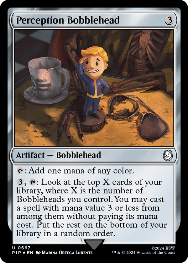Perception Bobblehead (Surge Foil) (667) [Fallout] foil - Deck Out Gaming