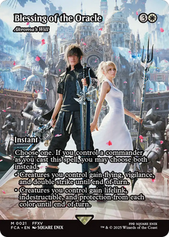 Blessing of the Oracle - Akroma's Will (Showcase) (21) [FINAL FANTASY: Through the Ages] - Deck Out Gaming