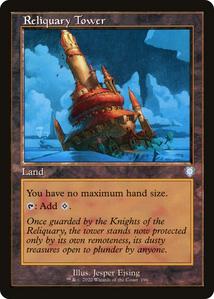 Reliquary Tower (Retro Frame) (196) [The Brothers' War Commander] - Deck Out Gaming