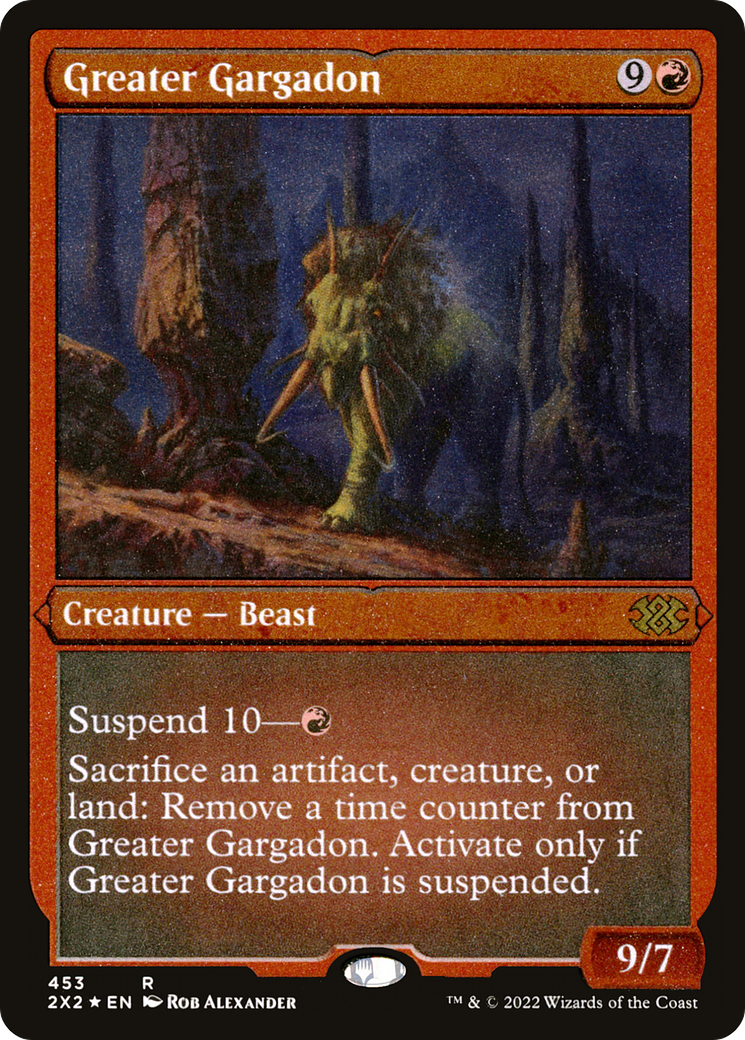 Greater Gargadon (Foil Etched) (453) [Double Masters 2022] foil - Deck Out Gaming
