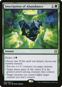 Inscription of Abundance (186) [Zendikar Rising] foil - Deck Out Gaming