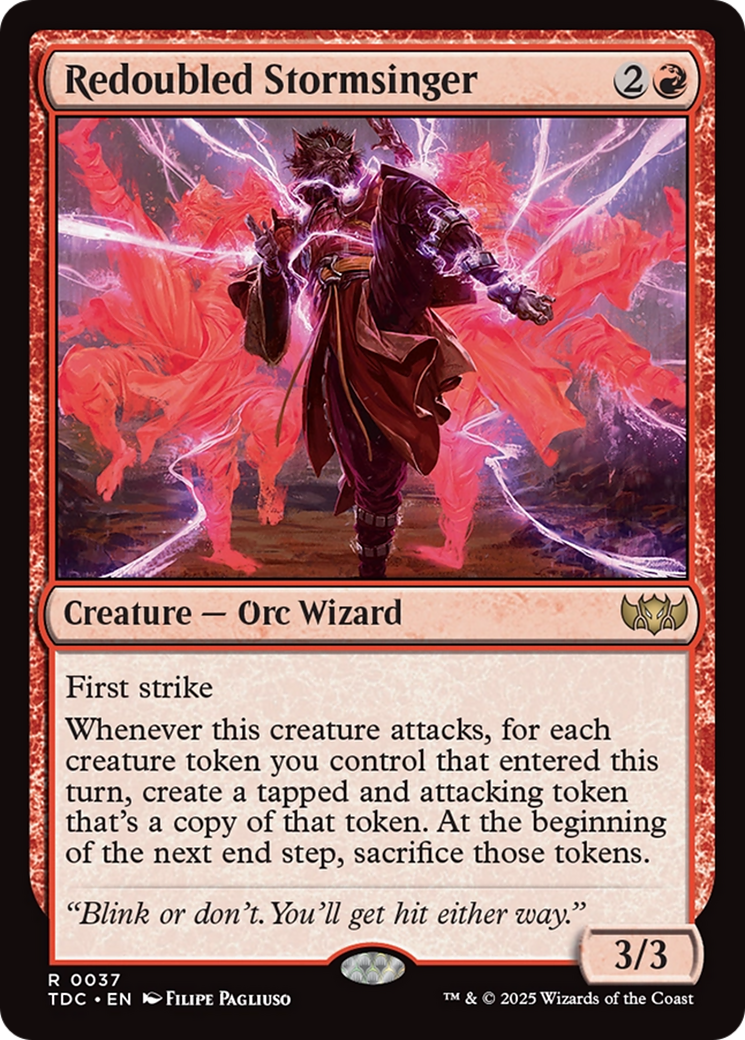 Redoubled Stormsinger (37) [Commander: Tarkir: Dragonstorm] - Deck Out Gaming