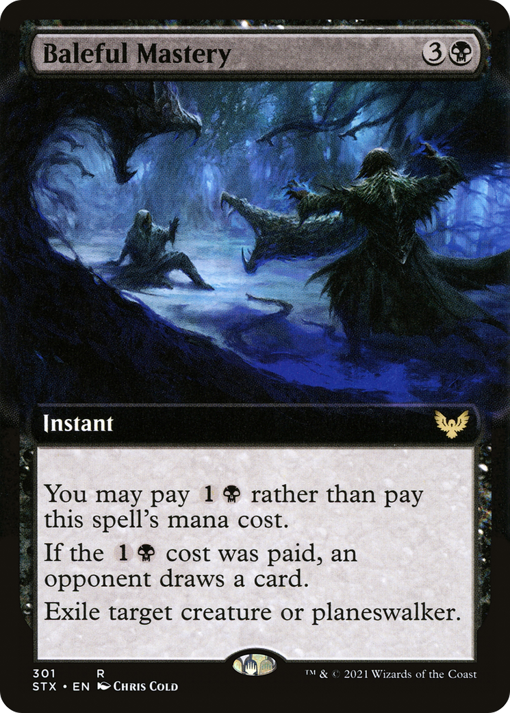 Baleful Mastery (Extended Art) (301) [Strixhaven: School of Mages] - Deck Out Gaming