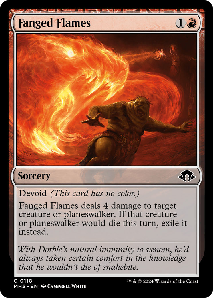Fanged Flames (118) [Modern Horizons 3] foil - Deck Out Gaming