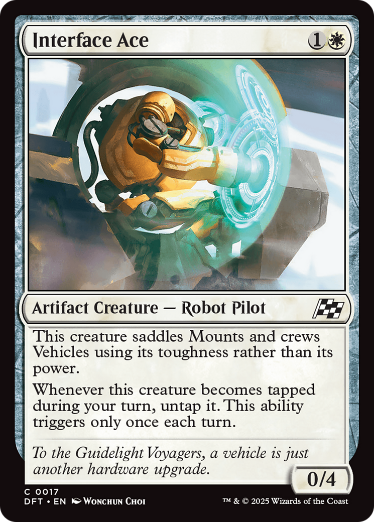 Interface Ace (17) [Aetherdrift] foil - Deck Out Gaming