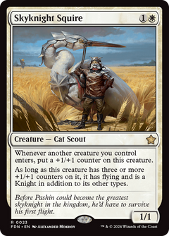 Skyknight Squire (23) [Foundations] foil - Deck Out Gaming