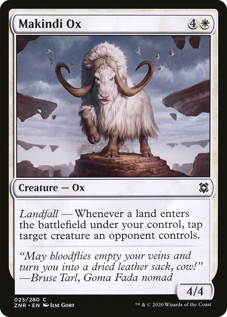 Makindi Ox (25) [Zendikar Rising] foil - Deck Out Gaming