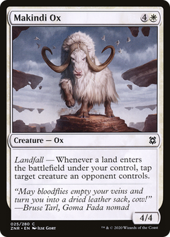 Makindi Ox (25) [Zendikar Rising] foil - Deck Out Gaming