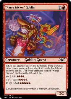 "Name Sticker" Goblin (107m) [Unfinity] foil - Deck Out Gaming