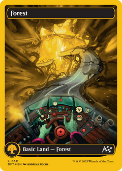 Forest (0511) (First-Place Foil) (511) [Aetherdrift] foil - Deck Out Gaming