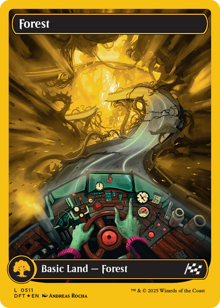 Forest (0511) (First-Place Foil) (511) [Aetherdrift] foil - Deck Out Gaming