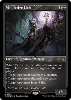Vindictive Lich (525) [Commander Masters] etched - Deck Out Gaming