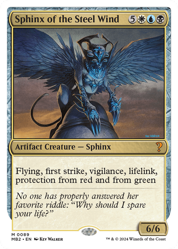 Sphinx of the Steel Wind (White Border) (89) [Mystery Booster 2] - Deck Out Gaming