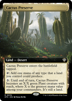 Cactus Preserve (Extended Art) (76) [Outlaws of Thunder Junction Commander] - Deck Out Gaming