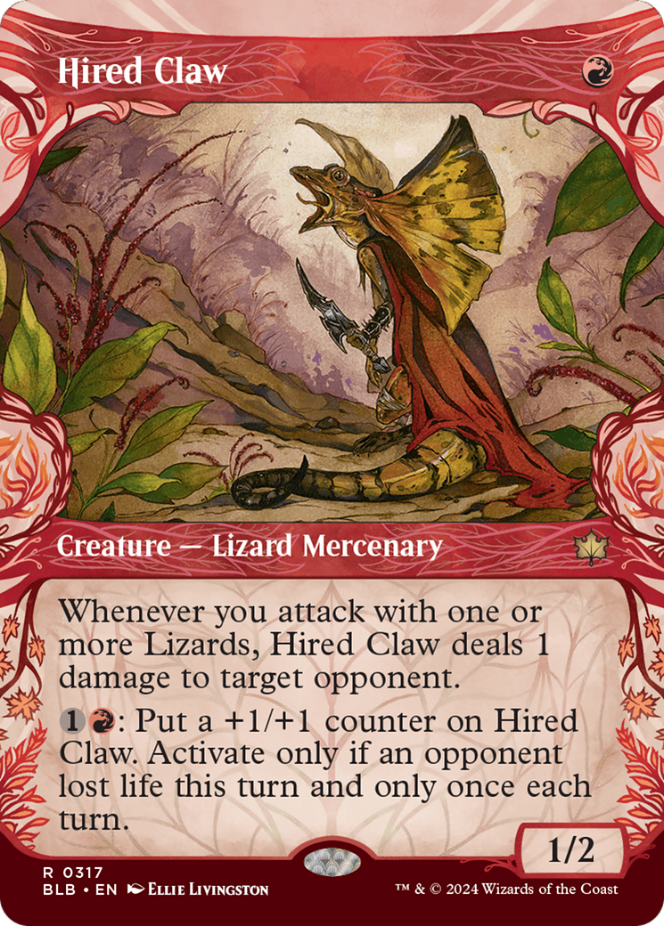 Hired Claw (Showcase) (317) [Bloomburrow] foil - Deck Out Gaming
