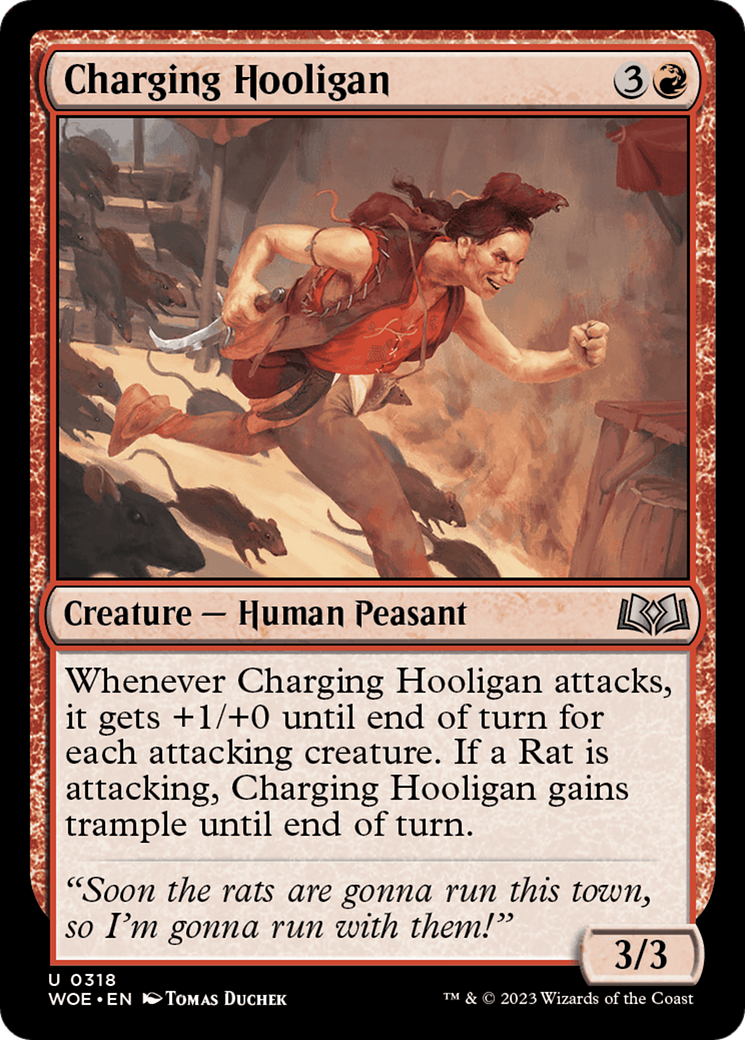 Charging Hooligan (318) [Wilds of Eldraine] - Deck Out Gaming