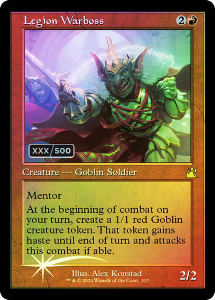 Legion Warboss (Retro Frame) (Serial Numbered) (337) [Ravnica Remastered] foil - Deck Out Gaming