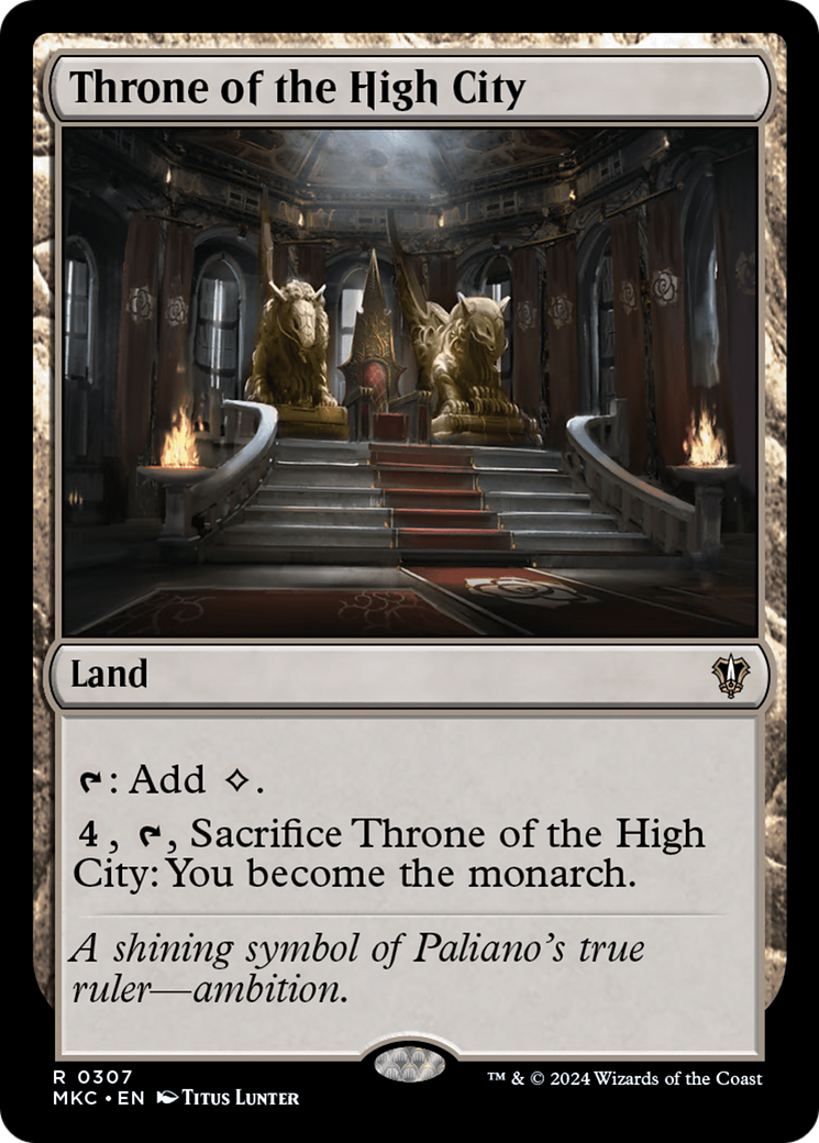 Throne of the High City (307) [Murders at Karlov Manor Commander] - Deck Out Gaming
