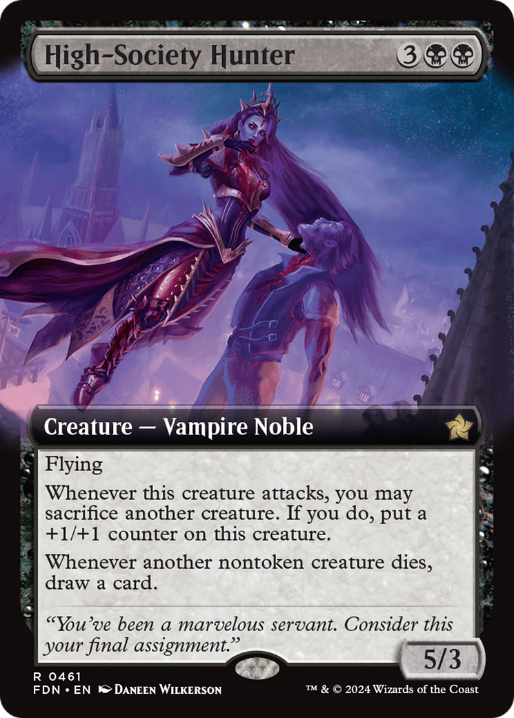 High-Society Hunter (Extended Art) (461) [Foundations] - Deck Out Gaming