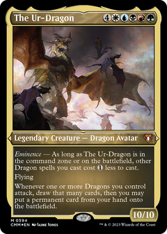 The Ur-Dragon (594) [Commander Masters] etched - Deck Out Gaming