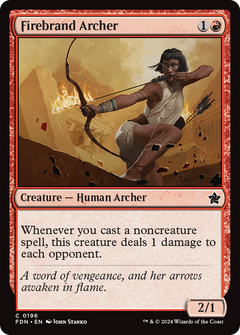 Firebrand Archer (196) [Foundations] foil - Deck Out Gaming
