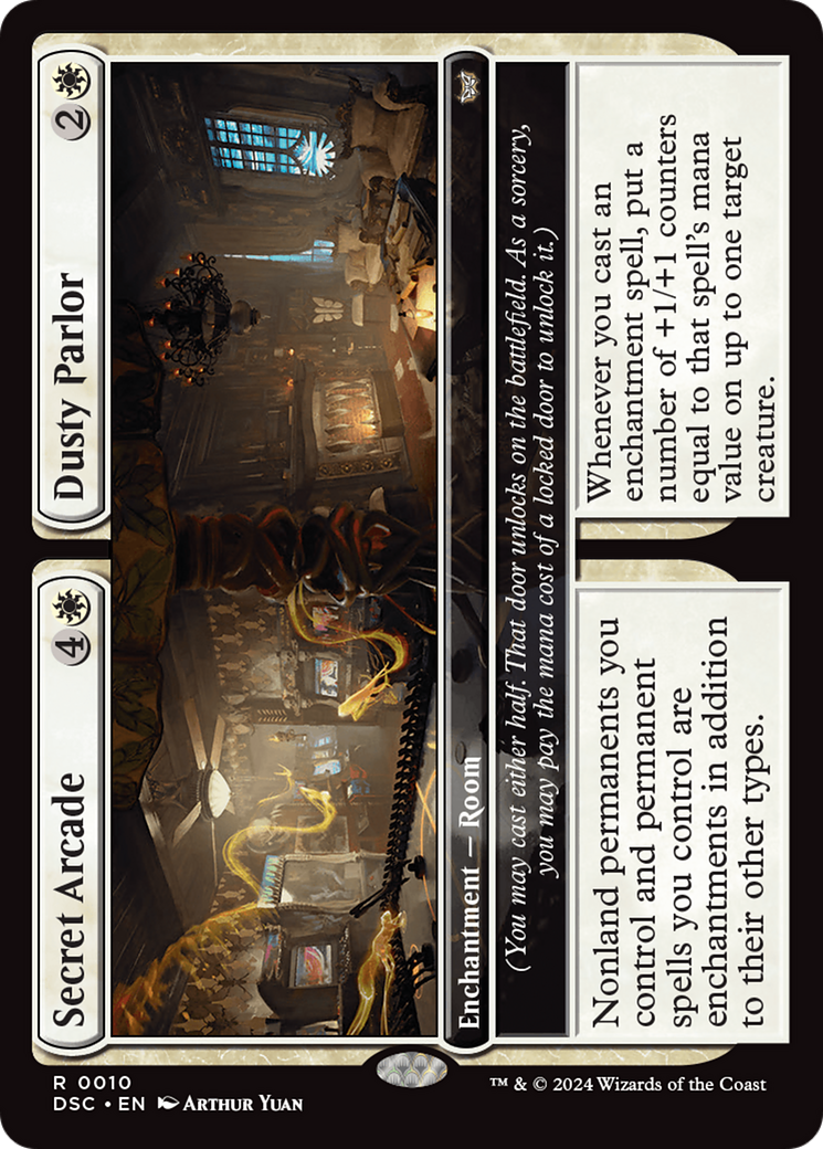 Secret Arcade // Dusty Parlor (10) [Duskmourn: House of Horror Commander] - Deck Out Gaming
