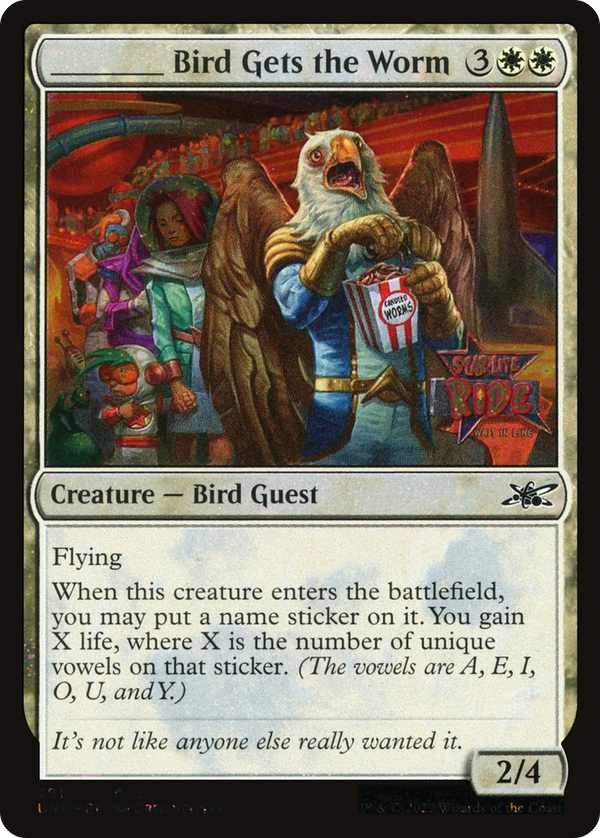 _____ Bird Gets the Worm (Galaxy Foil) (291) [Unfinity] foil - Deck Out Gaming