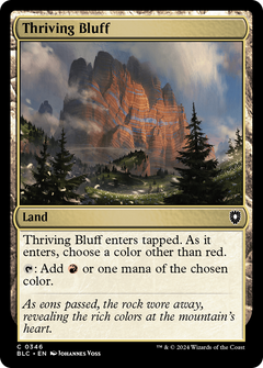 Thriving Bluff (346) [Bloomburrow Commander] - Deck Out Gaming