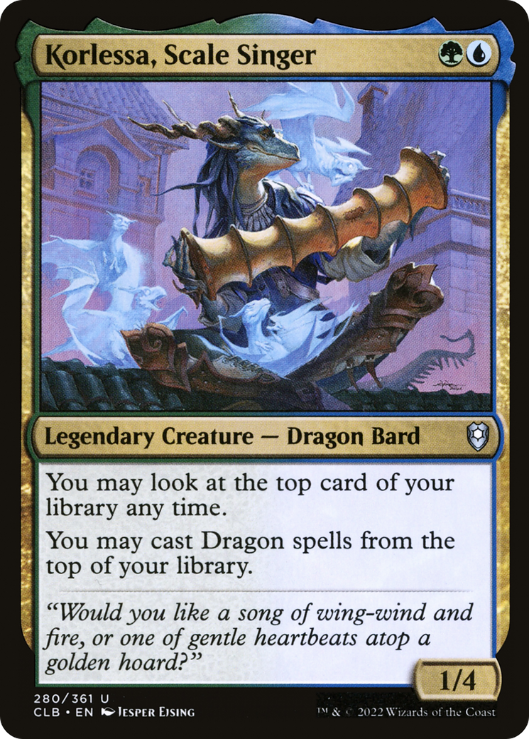 Korlessa, Scale Singer (280) [Commander Legends: Battle for Baldur's Gate] foil - Deck Out Gaming