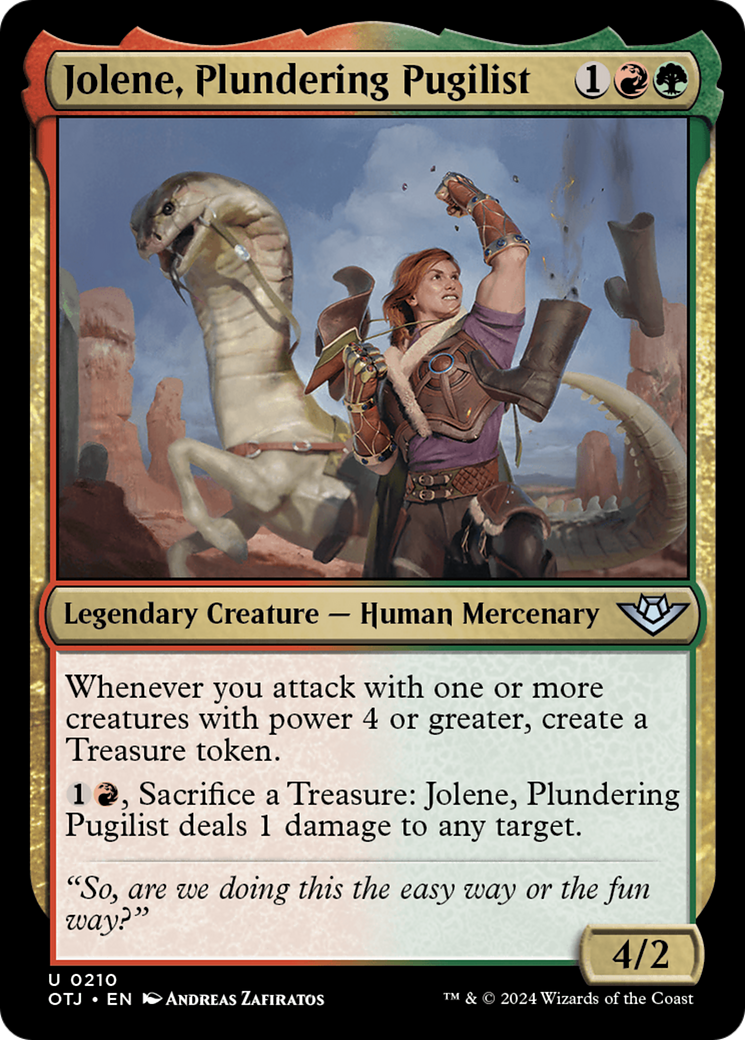 Jolene, Plundering Pugilist (210) [Outlaws of Thunder Junction] - Deck Out Gaming