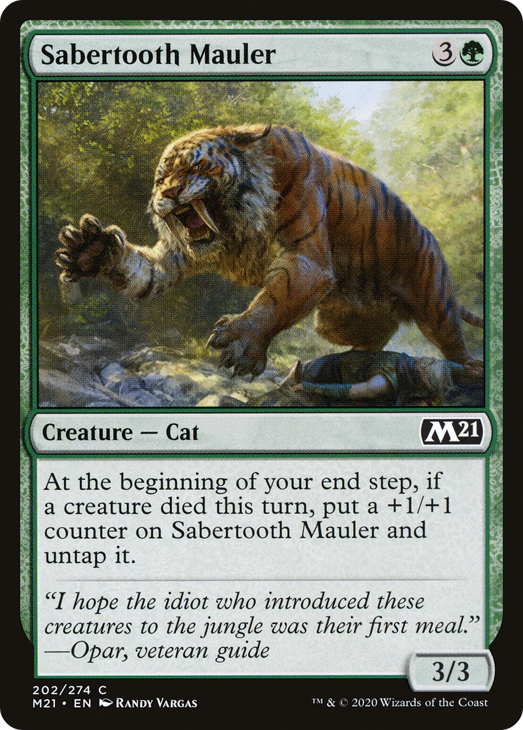 Sabertooth Mauler (202) [Core Set 2021] foil - Deck Out Gaming