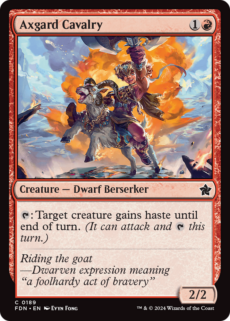 Axgard Cavalry (189) [Foundations] foil - Deck Out Gaming