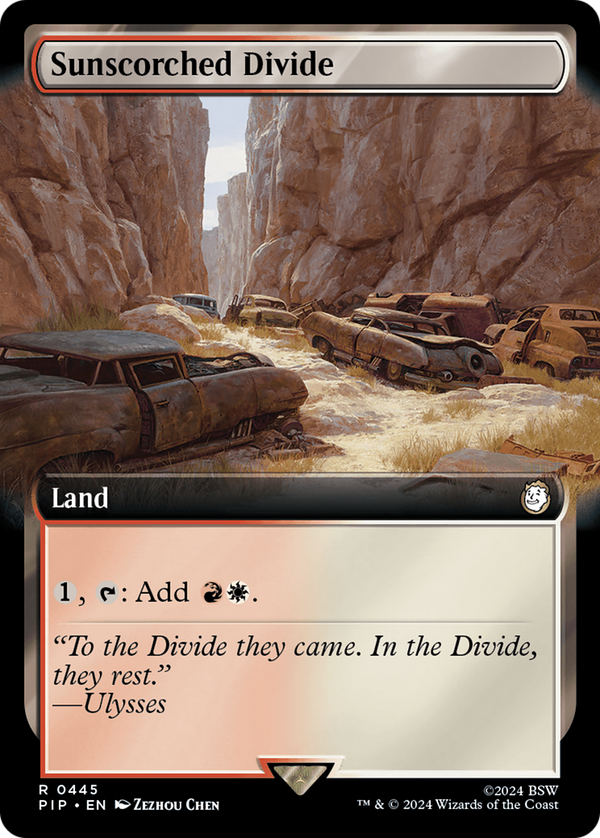 Sunscorched Divide (Extended Art) (445) [Fallout] - Deck Out Gaming