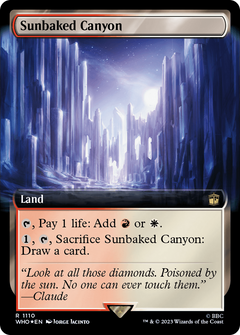 Sunbaked Canyon (Extended Art) (Surge Foil) (1110) [Doctor Who] foil - Deck Out Gaming